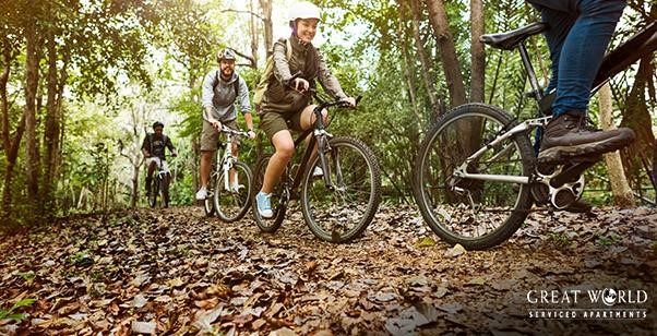 Serviced Apartments Activities like Tourists Cycling