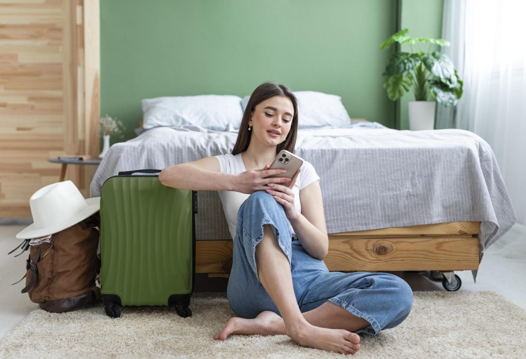 full-shot-woman-floor-with-luggage